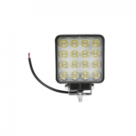 Electronice si electrice auto - Lampa cu 16 LED-uri 10-30V 48W unghi radiere 30 de grade tip spot 108x108x57mm