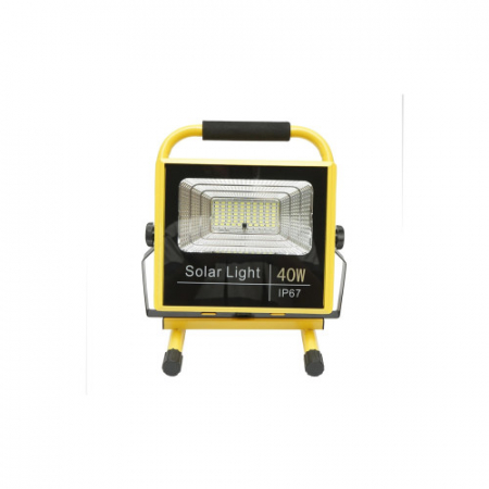 Lampa de lucru LED portabila 40W, 8000K cu acumulator LifePO4 2x6000mAh telecomanda si cadru stativ IP67 Breckner Germany [1]