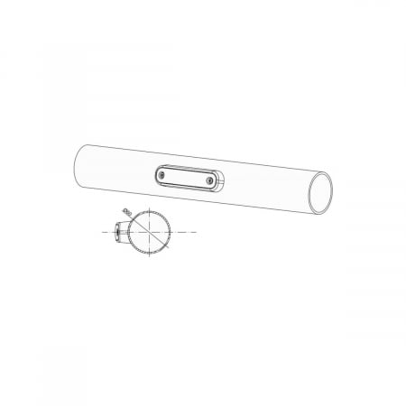 Lampa gabarit 110x30.5, LED, alba, 12-36V, Fristom [3]