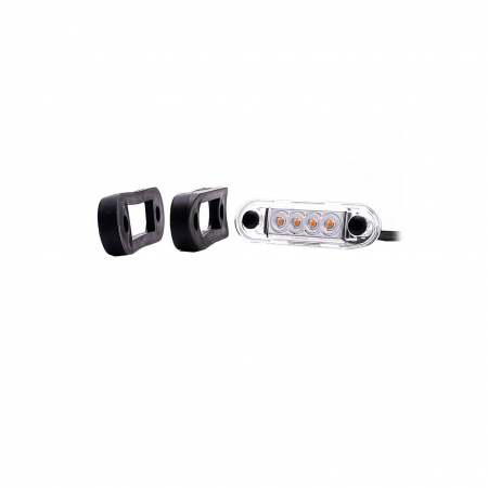 Lampa gabarit, 84x27, LED, slim, rosie, cu 2 garnituri bullbar, Fristom [2]