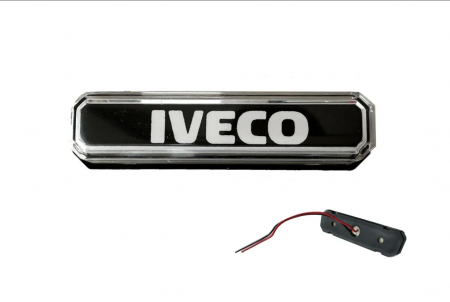 Lampi Laterale - Lampa gabarit cu LOGO NEON  ALB IVECO 12-24 V
