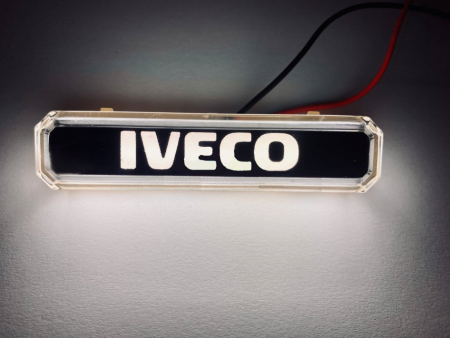 Lampa gabarit cu LOGO NEON  ALB IVECO 12-24 V [1]
