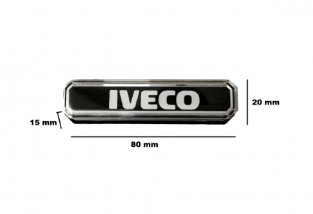 Lampa gabarit cu LOGO NEON  ALB IVECO 12-24 V [2]