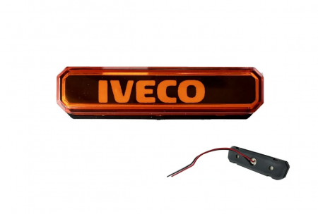 Lampa gabarit cu LOGO NEON  galben IVECO 12-24 V [1]