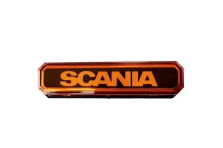 Accesorii Camioane - Lampa gabarit cu LOGO NEON galben SCANIA 12-24 V
