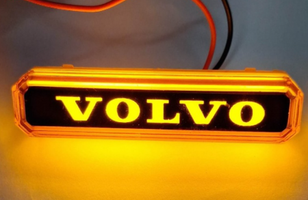 Lampa gabarit cu LOGO NEON Galben VOLVO 12-24 V [3]