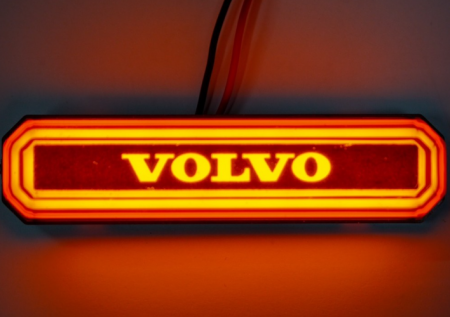 Lampa gabarit cu LOGO NEON Galben VOLVO 12-24 V [5]