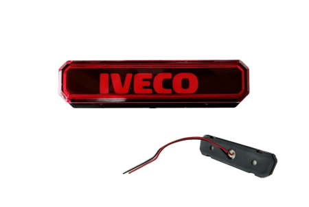 Accesorii Camioane - Lampa gabarit cu LOGO NEON Rosu IVECO 12-24 V