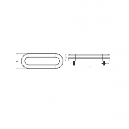 Lampa gabarit laterala LED 12 - 24V [2]