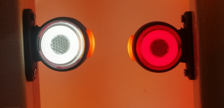 Lampa gabarit laterala LED NEON alb / rosu 12-24V [5]