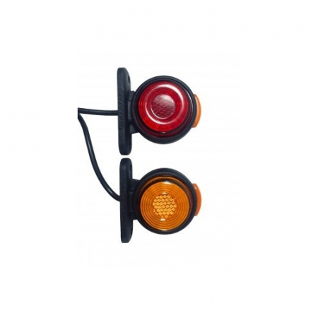 Accesorii electronice auto - Lampa gabarit laterala LED NEON Rosu / Portocaliu 12-24V