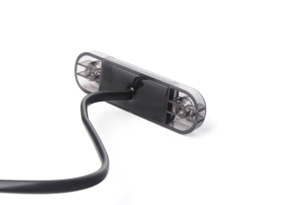 Lampa gabarit laterala LED roșu fumuriu rezistent la apă IP67, 12V/24V Cablu 30 cm - E9 10R-06, ECE R10, ECE R148 [6]