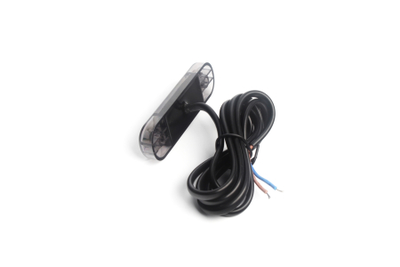 Lampa gabarit laterala LED roșu fumuriu rezistent la apă IP67, 12V/24V Cablu 30 cm - E9 10R-06, ECE R10, ECE R148 [4]