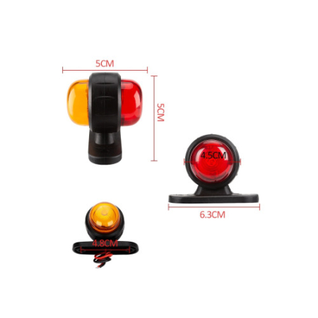 Lampa gabarit LED 12V 24V lumina portocaliu rosu [2]