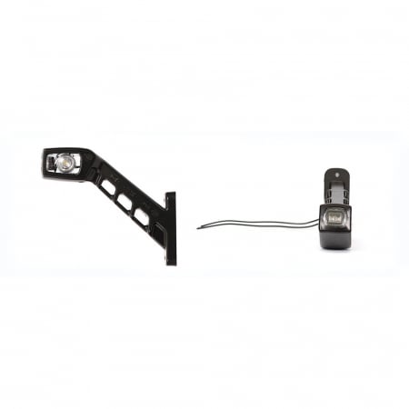 Electronice si electrice auto - Lampa Gabarit Led Cu Brat 238L W48, 12V-24V, Pozitie Alb / Rosu / Portocaliu Stanga