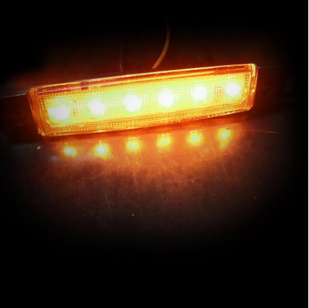 Lampa laterala Gabarit LED 12-24V, portocalie pentru camion, remorca, TIR, van, rulota etc. [4]
