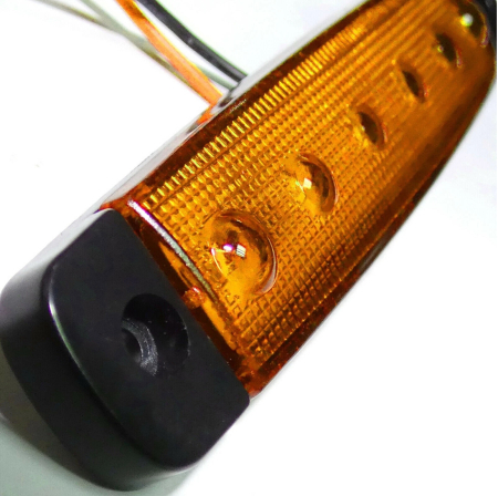 Lampa laterala Gabarit LED 12-24V, portocalie pentru camion, remorca, TIR, van, rulota etc. [3]