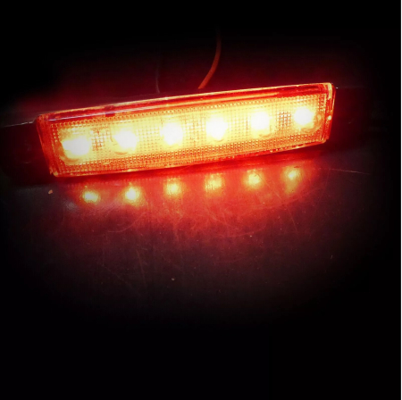 Lampa laterala Gabarit LED 12-24V, rosie pentru camion, remorca, TIR, van, rulota etc. [3]