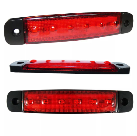 Lampa laterala Gabarit LED 12-24V, rosie pentru camion, remorca, TIR, van, rulota etc. [2]