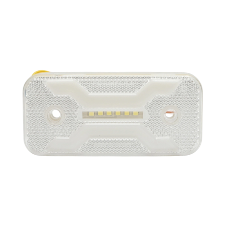 Accesorii Camioane - Lampa laterala Gabarit LED X cu Efect Neon - Alb 30 LED-uri 2 Functii 12V/24V