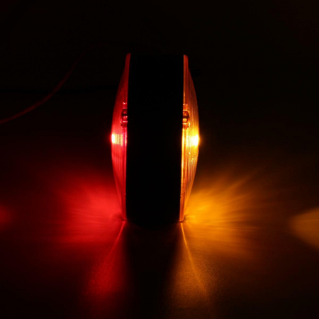 Lampa Laterala Gabarit pentru camioane – Scania, Volvo, MAN, DAF, Mercedes – 24V, rosu si portocaliu [7]