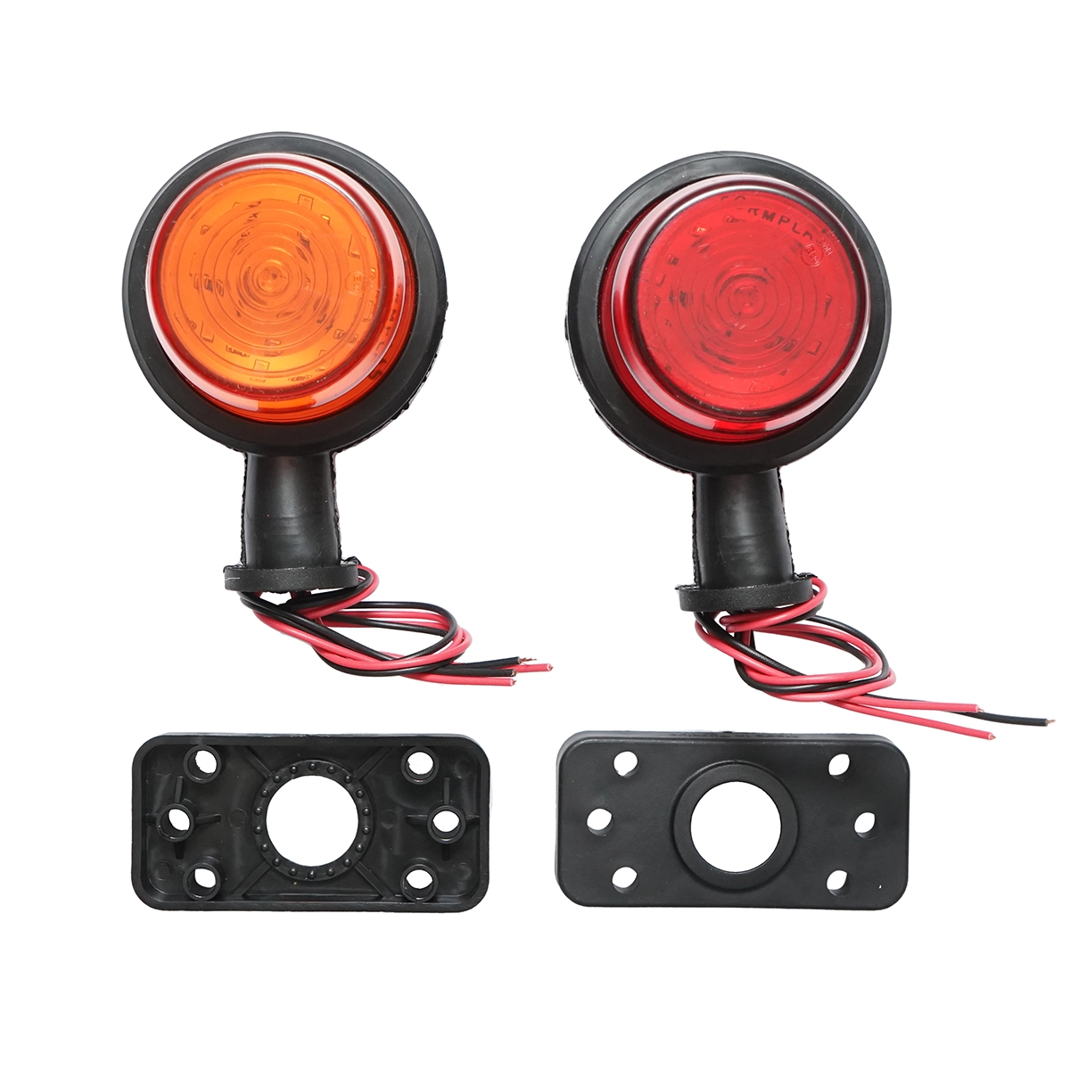 Lampi Laterale - Lampa laterala gabarit rotativa LED 12-24V, galben-rosu