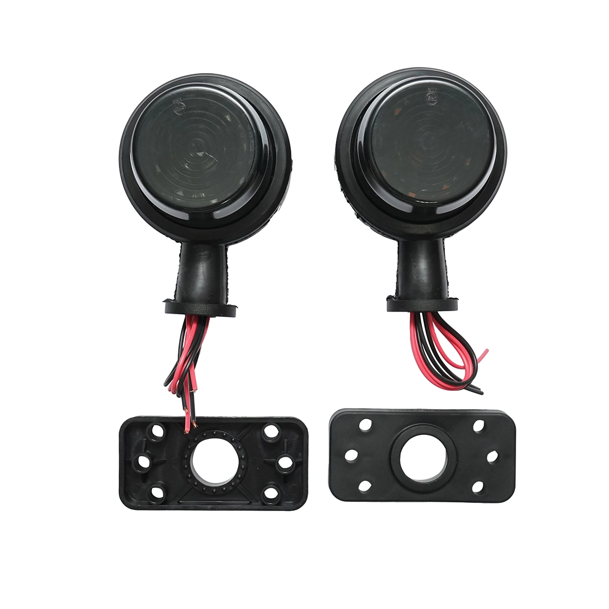 Lampi Laterale - Lampa laterala gabarit rotativa LED 12-24V galben-rosu fumuriu