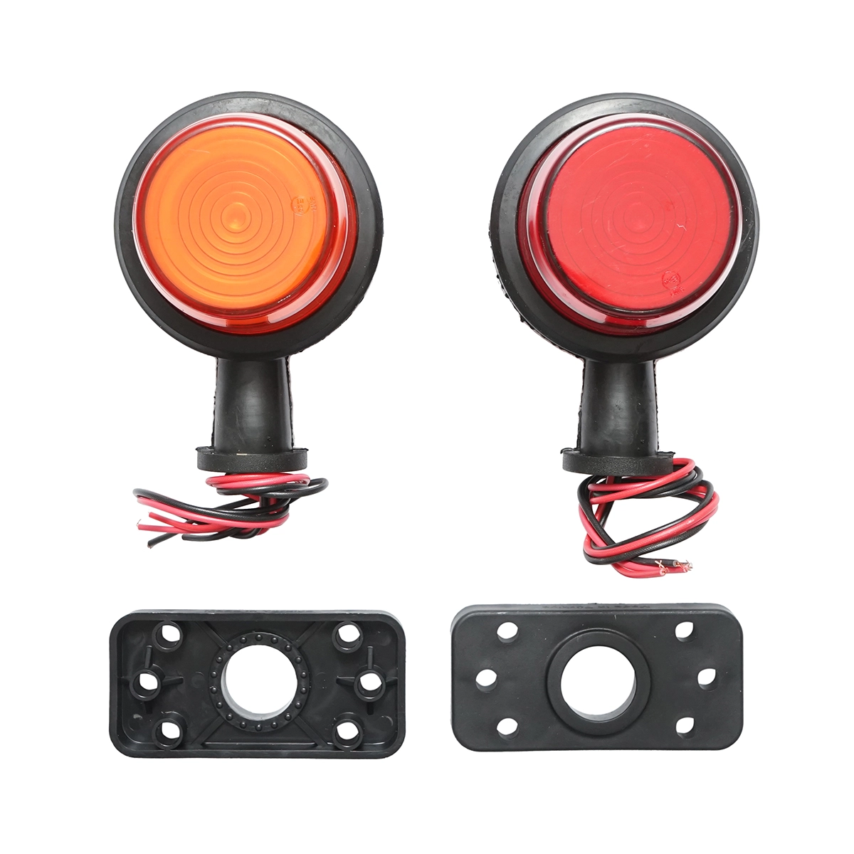 Accesorii Camioane - Lampa laterala gabarit rotativa LED NEON 12-24V, rosu-galben