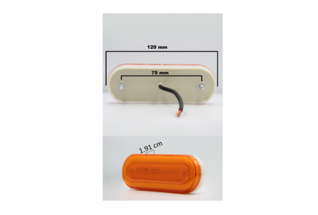 Lampa laterala Led cu efect de neon, 12 - 24V (120 x 44 mm) [1]