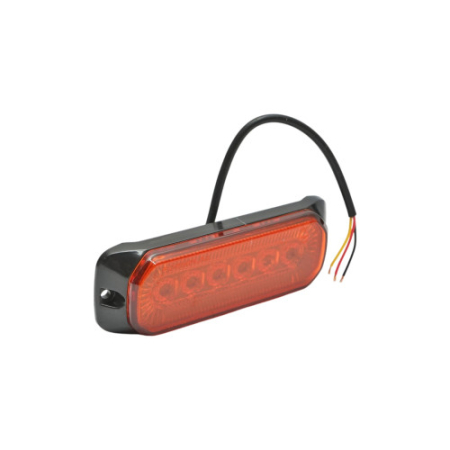Lampa laterala stroboscopica LED 12-24V galbena 9 functii 132x46x19mm FR1287 [2]