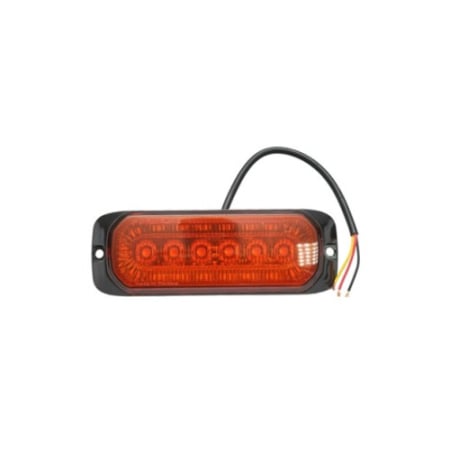 Stroboscoape - Lampa laterala stroboscopica LED 12-24V galbena 9 functii 132x46x19mm FR1287