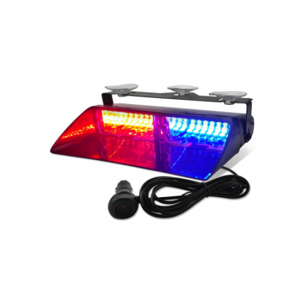 Stroboscoape - Lampa LED 48W stroboscopica pentru parbriz profesionala culoare Rosu-Albastru