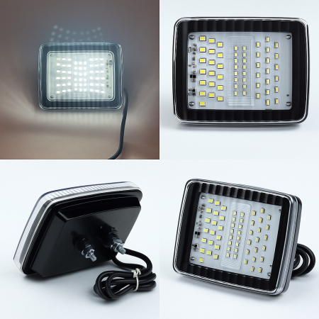 Proiectoare, lampi si leduri - LAMPA LED  Lumina de Spate - Gabarit cu 70 de LED-uri 12-24V, Alb