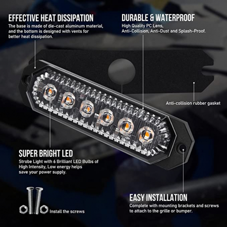 Lampa LED profesionala stroboscopica 12V-24V  - Albastra [3]