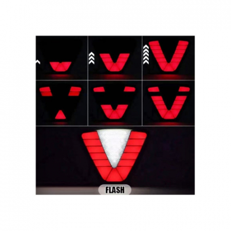 Lampa pozitie si stop frana LED F1 Lumina neon Rosu si Alb cu joc de lumini 12V [2]