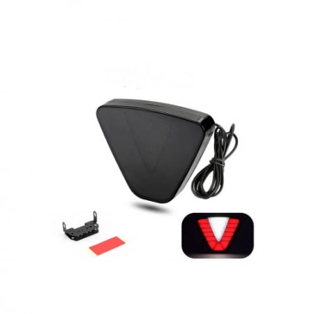 Electronice si electrice auto - Lampa pozitie si stop frana LED F1 Lumina neon Rosu si Alb cu joc de lumini 12V
