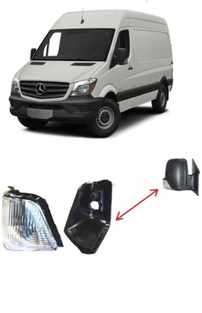 Proiectoare, lampi si leduri - Lampa semnalizare oglinda 60 - 001R (dreapta) compatibila MERCEDES 2006 - 2017
