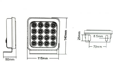Lampa SMD Lumina:alba 12v - 24V Rezistenta la apa [2]