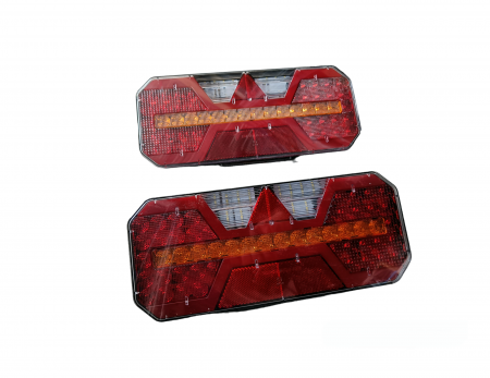 Lampa Stop 61 led-uri SMD cu semnalizare dinamica 12V-24V (240x140x35 mm) [2]