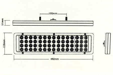Lampa stop SMD 60 led-uri  24V [2]