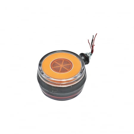 Lampa sub oglinda gabarit portocalie lumina LED tip neon [1]