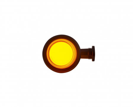 Lampa sub oglinda gabarit portocalie lumina LED tip neon [3]