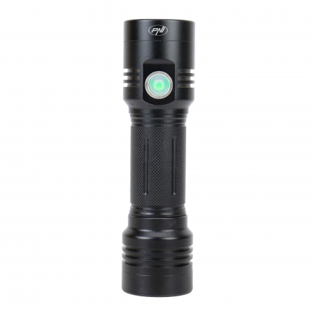 Lanterna dubla PNI Adventure F200 din aluminiu cu LED, acumulator 4000mAh si port micro USB, 3 LED-uri cu deschidere mare si unul cu focus, ambele au 3 niveluri de putere [3]