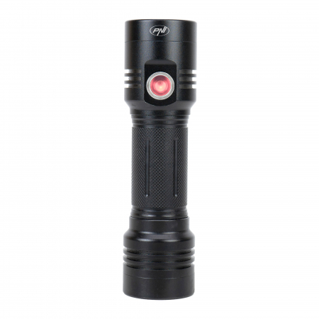 Lanterna dubla PNI Adventure F200 din aluminiu cu LED, acumulator 4000mAh si port micro USB, 3 LED-uri cu deschidere mare si unul cu focus, ambele au 3 niveluri de putere [4]