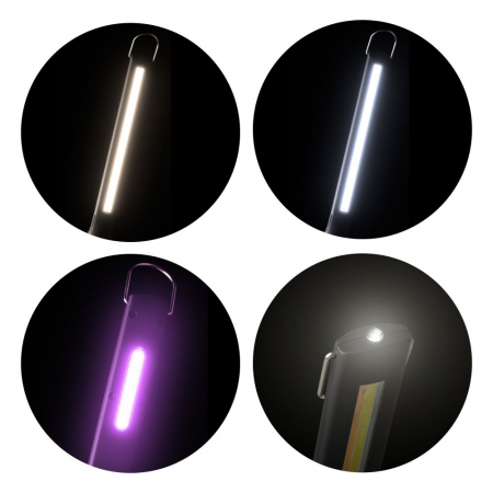 LANTERNA LED ULTRAVIOLET CU BAZA MAGNETICA SI ARTICULATA - 500LM [1]