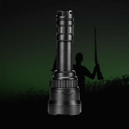 Lanterna PNI Adventure F300 cu LED in 3 culori, alb, rosu, verde, max. 10W, IPX6, distanta 536 m, flux luminos 540 lm, acumulator 18650 3000mAh inclus, incarcator pentru acumulator inclus, functie zoo [13]