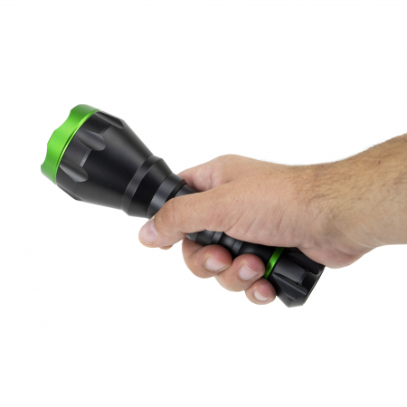 Lanterna PNI Adventure F750 Green Light din aluminiu, LED 10W, 500 lm, pana la 850 m, IP44, acumulator 4000mAh inclus, incarcare prin USB Type-C, lumina verde perfecta la vanatoare [6]