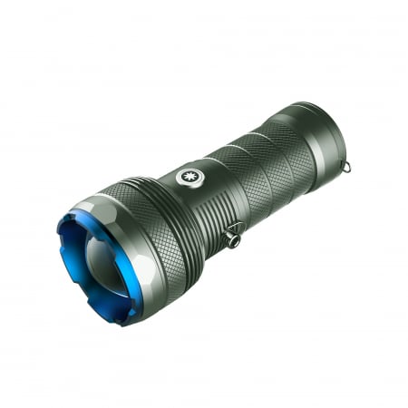 Lanterna PNI Adventure F820 200 W, 3 niveluri iluminare plus Turbo, 20000 lumeni, pana la 350 m, acumulator 2600 mAh, IPX7, functie Power BanK [5]