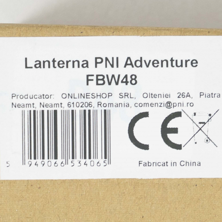 Lanterna PNI Adventure FBW48 cu LED, 750lm, aluminiu, acumulator 3000 mAh, distanta 450 metri, negru [6]