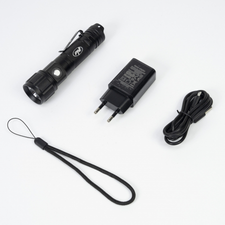 Lanterna PNI Adventure FDW25 cu LED, 800lm, aluminiu, acumulator 3000 mAh, distanta 200 metri [5]